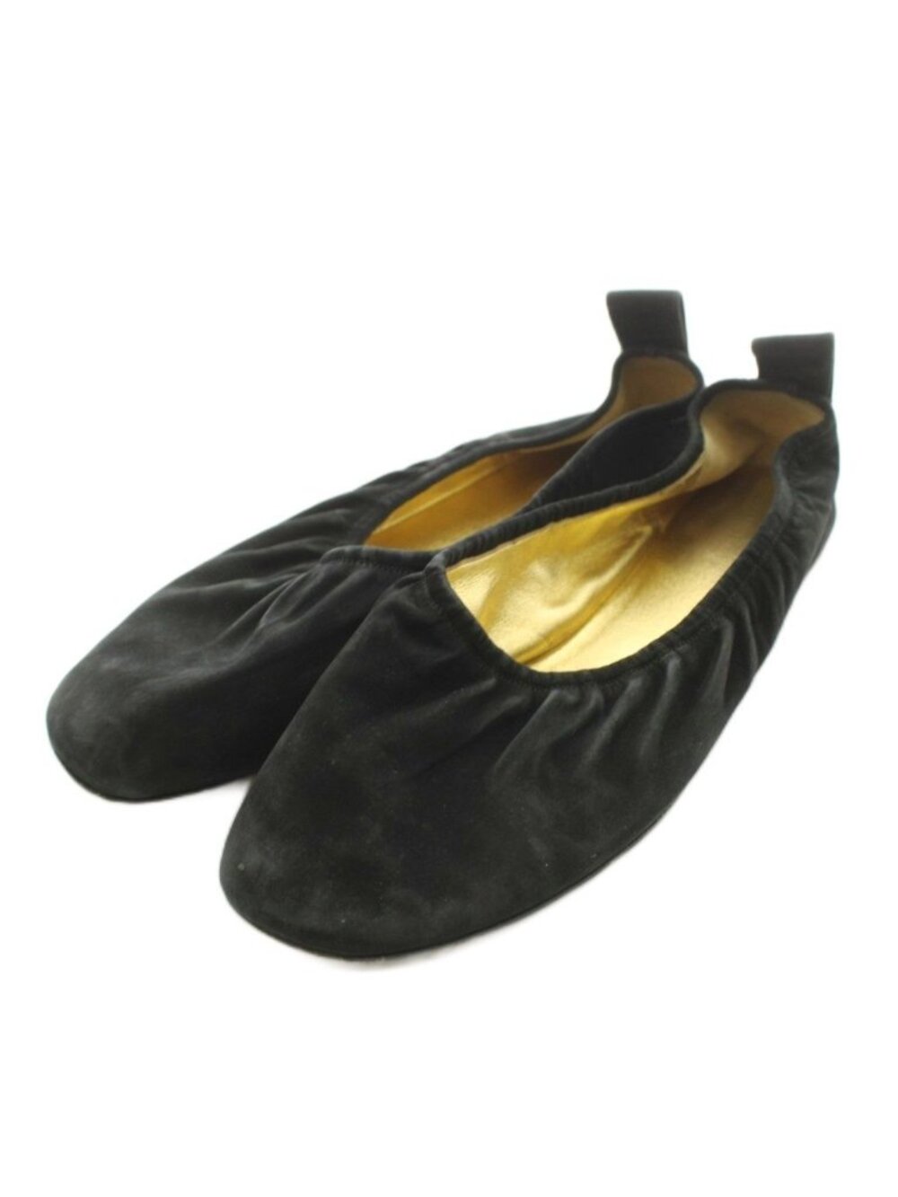 Celine Ballet Shoes Suede Black